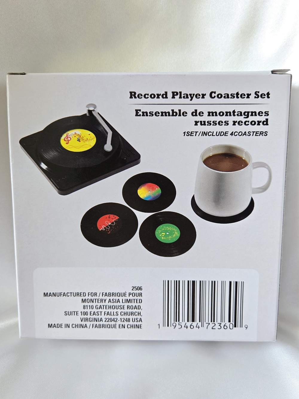 Record Player Coaster Set NIB - Picture 3 of 3